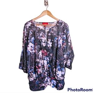 Jennifer Lopez, XL, Black with floral print